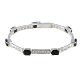 Teresa Minimal Black Tennis Bracelet for Everyday Elegance Black Onyx Black